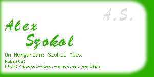 alex szokol business card